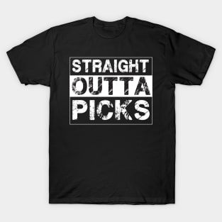 Straight Outta Picks – Guitar Picks Musician Guitarist T-Shirt